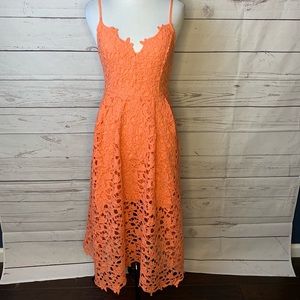 ASTR cantaloupe colored dress